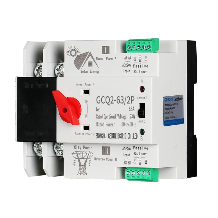 High Quality Spkgcq2 Automatic Transfer Switch For Pv Dual Battery