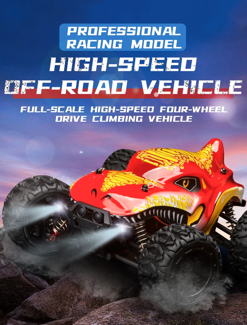 Remote Control Toy 4wd 50km/h High Speed Racing Electric Remote Control