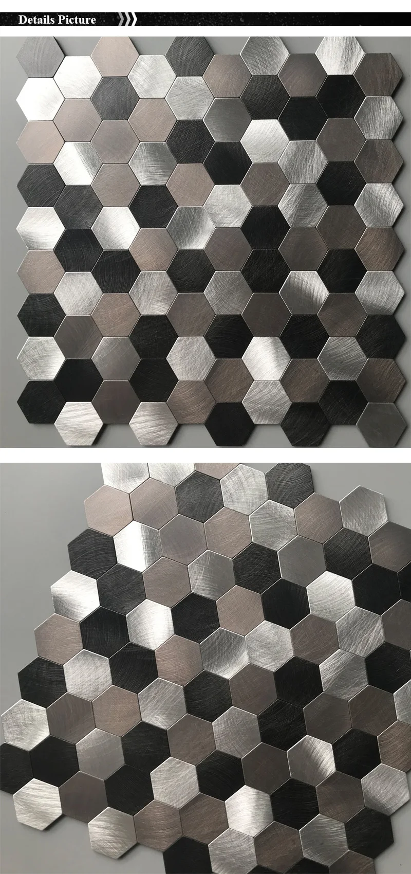 new style hexagon pvcpeel and stick kitchen backsplash mosaic wall tiles