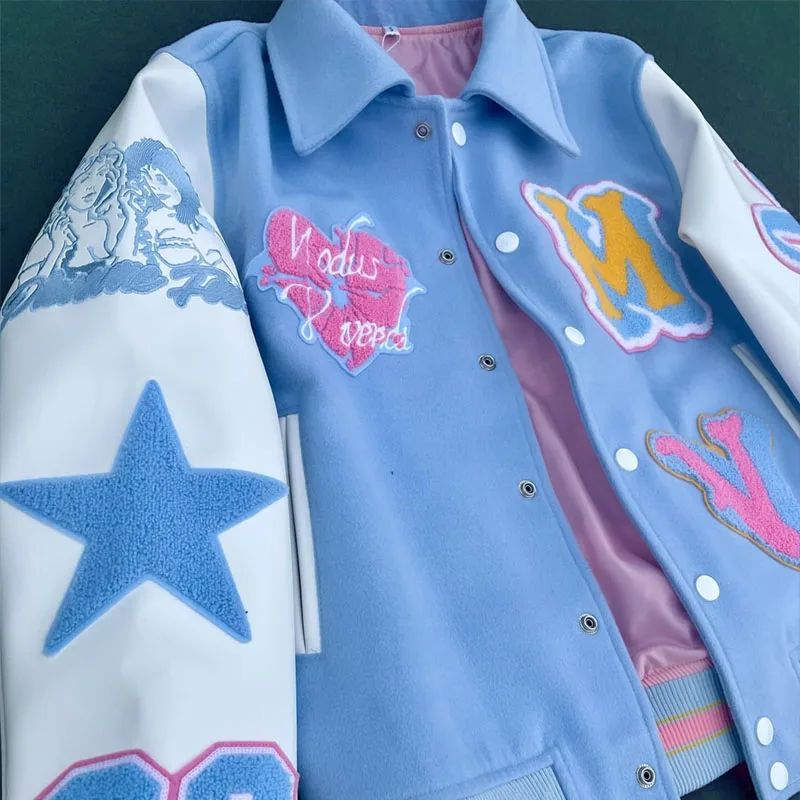 100% wool baseball jacket Custom unisex university college letterman varsity jackets for men_voghion.com