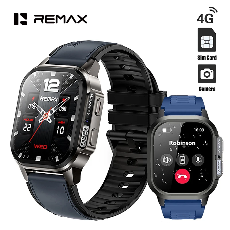 Remax Phone Watch AMOLED Waterproof GPS WiFi Smart Watch Camera Smartwatch Sim Card 4G Android Smart Watch With Sim Card Slot
