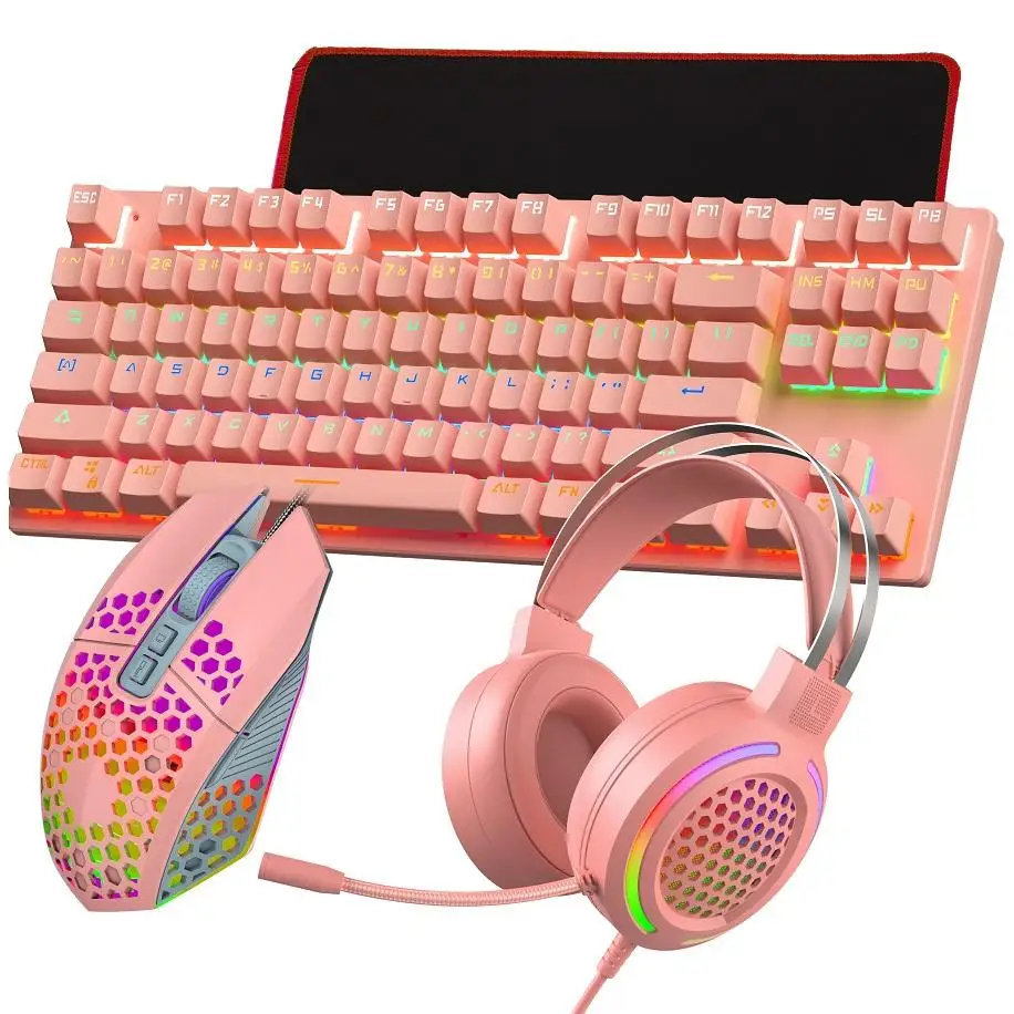 Keyboard and outlet mouse and headset