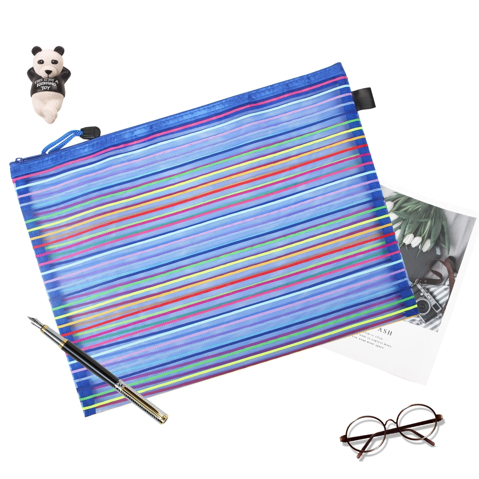 Borse Con Zip Brevanza 15 Pezzi - Portadocumenti A4 A5 A6 Impermeabili Per Ufficio E Scuola - Foto 5