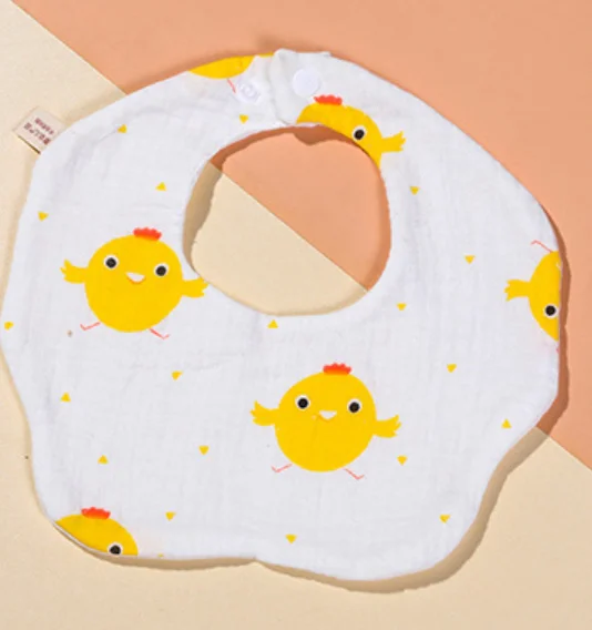 100%  organic cotton muslin baby bibs for newborn manufacture