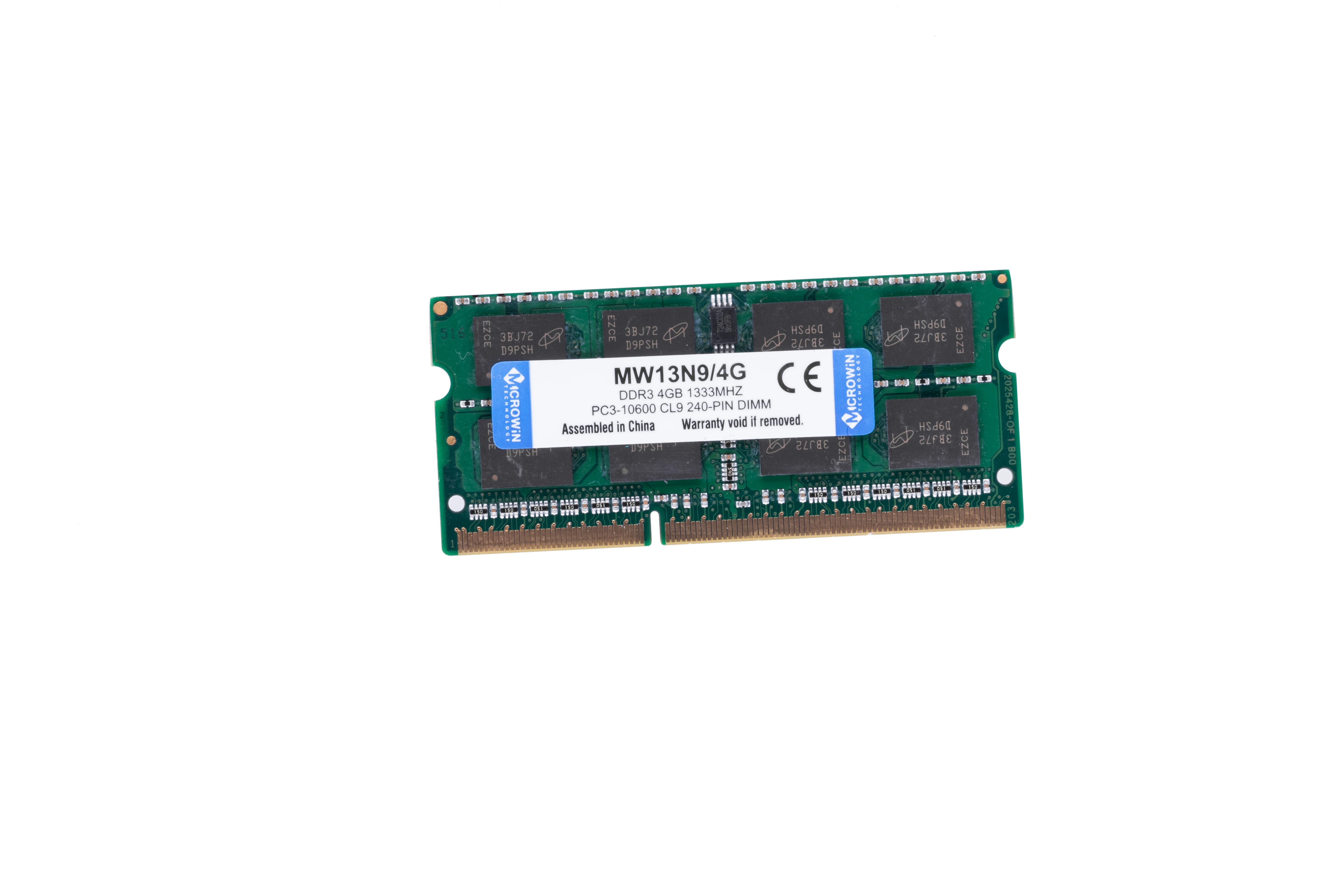 Модуль памяти Ram DDR3 2 Гб 1066 МГц Rams DDR3 2 Гб для ноутбука