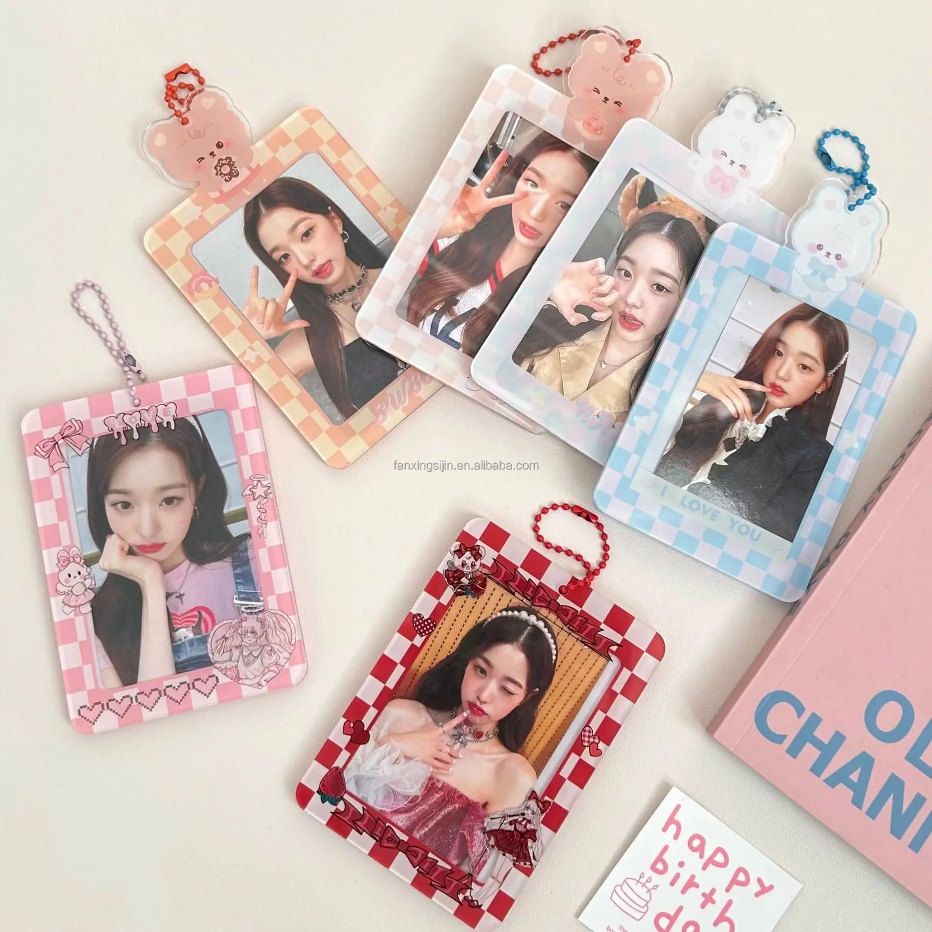 Low MOQ Custom Transparent Lomo Card PC Cardholder Plastic Kpop Case  Acrylic Photocard Holder