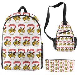 Ready To Ship 3 In 1 School Bags Custom Logo 3Pcs/set Waterproof CookiBackwoods Backpack For Lady