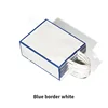 Blue Border white