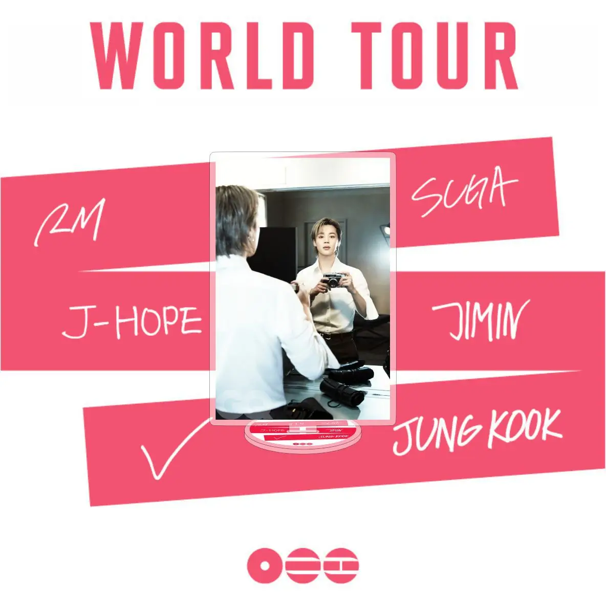10CM KPOP JUNGKOOK JIN JIMIN WORLD TOUR Acrylic Stand Figure J