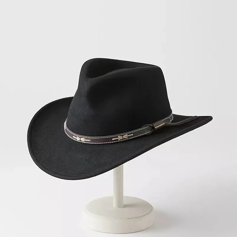 Persian Lamb fedora hat Vintage Curly Persian Lamb Wool Hat: 1930s-40s Black Felt  main image 2
