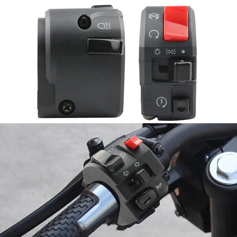 Мотоциклетный переключатель в сборе, переключатель, задний светодиодный индикатор, переключатель для мотоцикла ВКЛ./ВЫКЛ.
