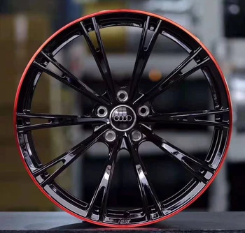 Wheels Rim Forged Wheels Rim for Car Wholesale 18 19 20 21 22  Inch Custom Alloy Sale Black Silver Edge Customized Surface PCD