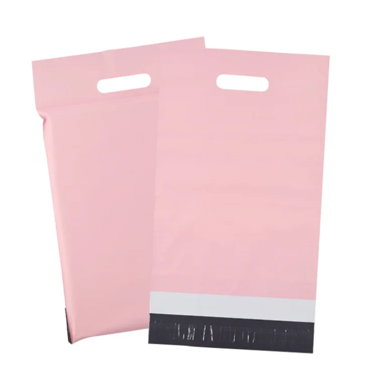 Custom Poly Mailer Bags Polymailer With Die Cut Handle Shipping ...