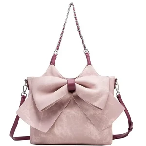 2026 Women's Large Capacity Crossbody Bucket Bag Two Chains New Design Polyester Lining Autumn/Winter Shoulder Bag Lady's Summer