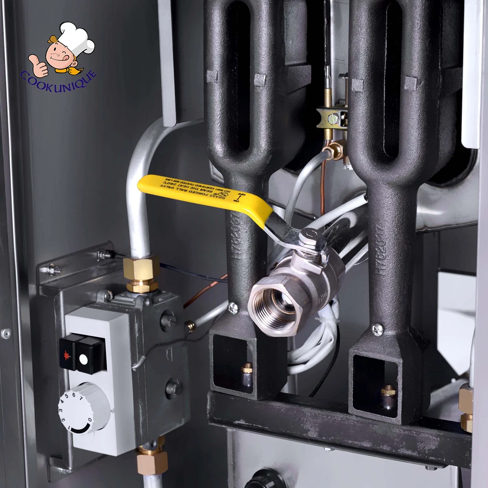 Hot Sale Commercial Stainless Steel Gas Deep Fryer Gas Type Deep Fryer