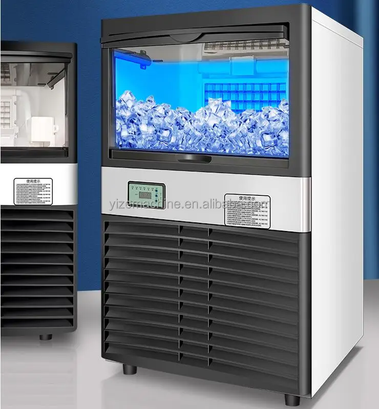 Commercial Electric Cube Ice Maker For Bars, Coffee, Milk, And Tea