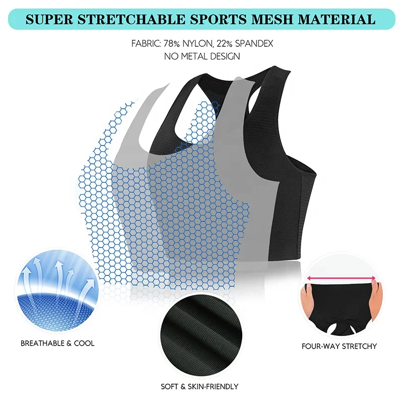 Custom Moisture-Wicking Compression Lesbian Breast Binder Chest Transgender Ftm Tomboy Binder for Trans