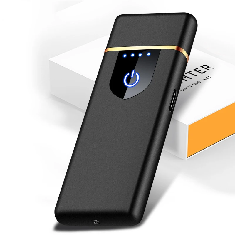 Новая зажигалка с usb-зарядкой сенсорный экран для электронных сигарет маленькая перезаряжаемая электрическая