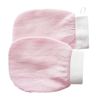 Factory wholesale 150D Single Viscose Body Scrub Bath Glove for Dead Skin Cleaning