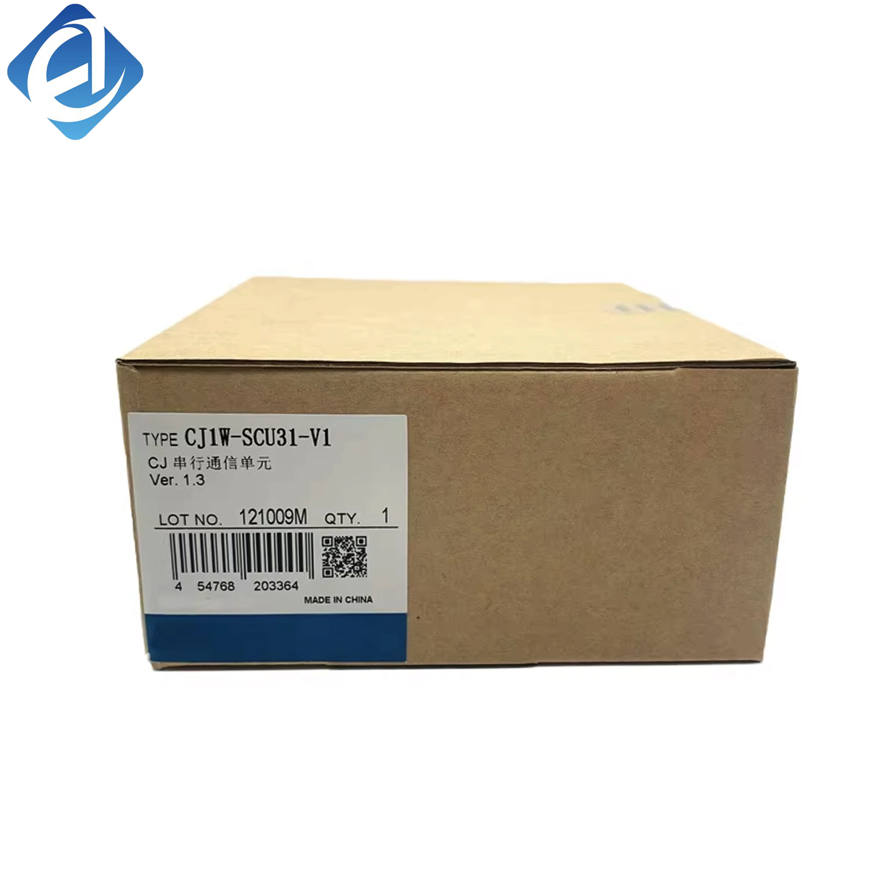 New Original CJ1W-SCU31-V1 Omron CJ1W series serial communication module, matching CJ1 series PLC for serial protocol communication and data exchange in industrial automation systems.