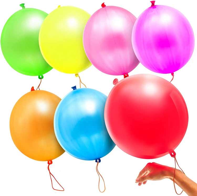 18" Assorted Color Punching Balloons Ball Balloons Latex Party Wedding