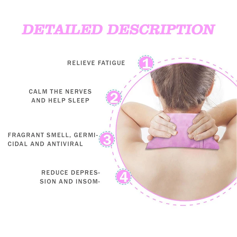 custom microwave portable heating pad for neck shoulder lavender moist flaxseeds clay beans heating pack hot pack warmer