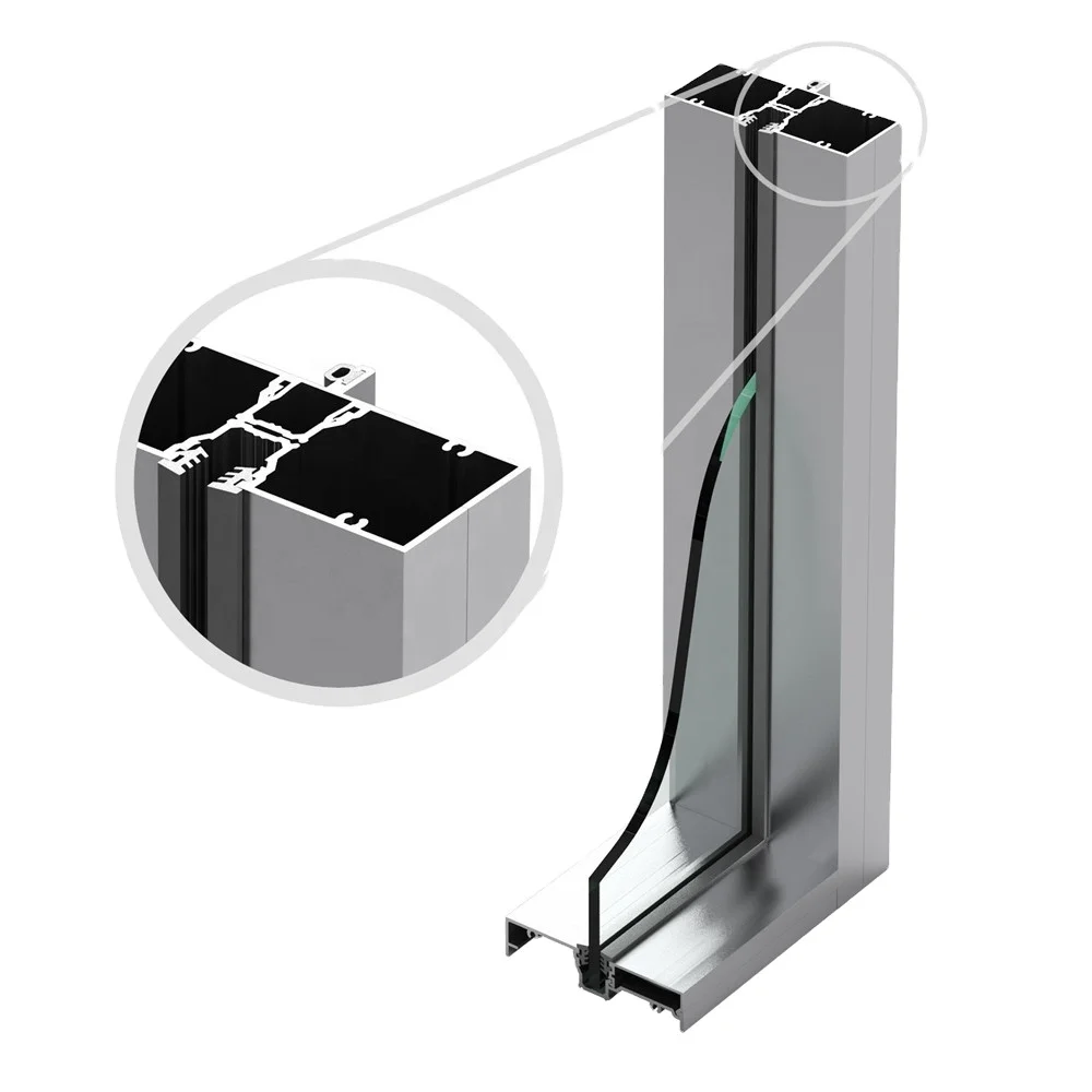 Storefront Material Typical Frame Aluminium/top And Bottom Glaze ...