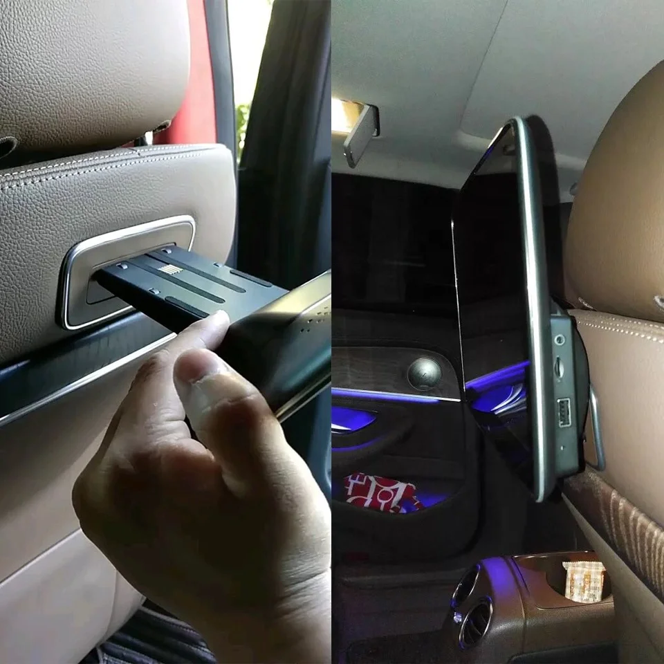 ベンツ 本革シート改 デスクチェア 電動リクライニング ヘッドレスト