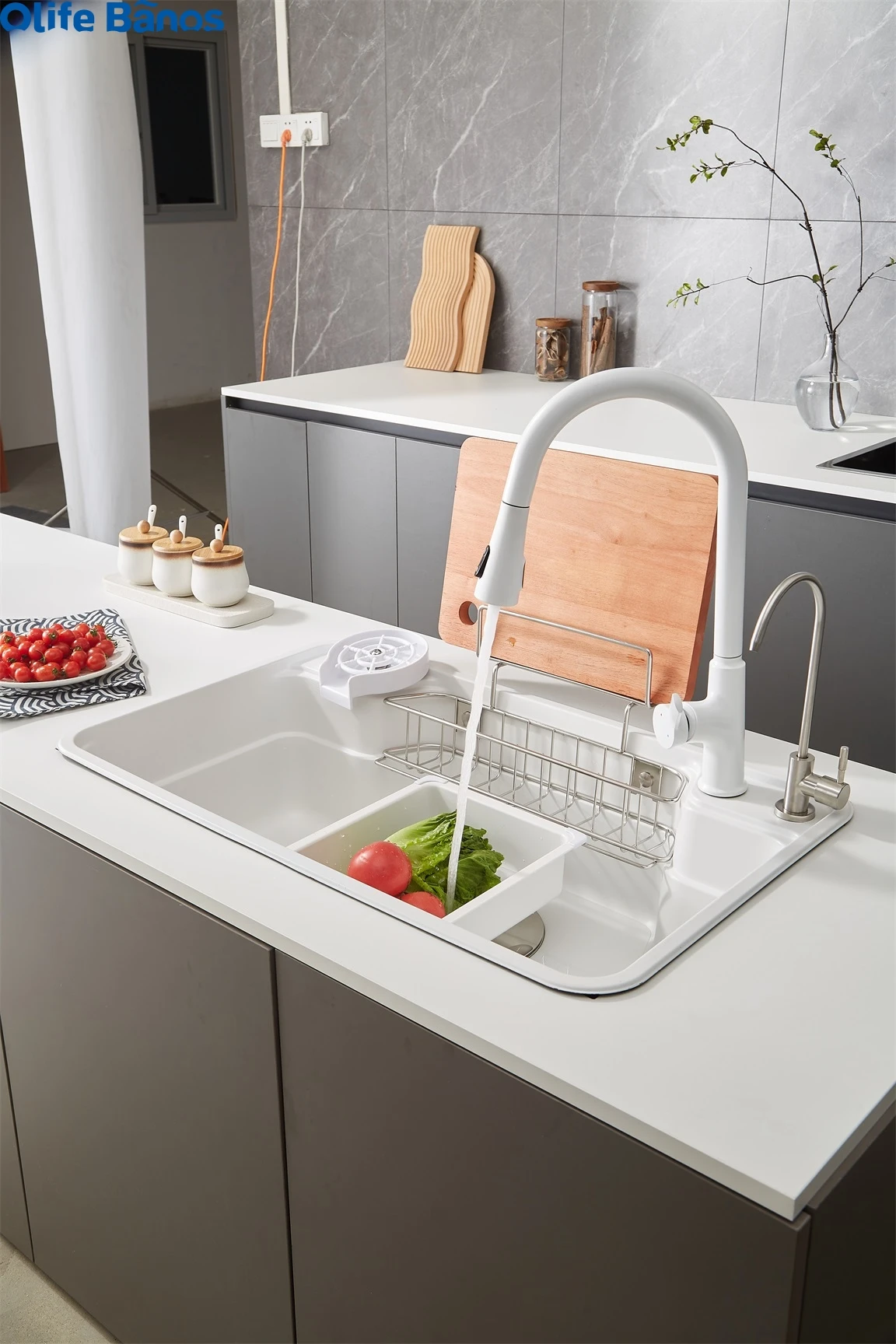 Hot White 304 stainless steel thickening kitchen sink modern multifunctional sink kitchen new design high-capacity kitchen sink manufacture