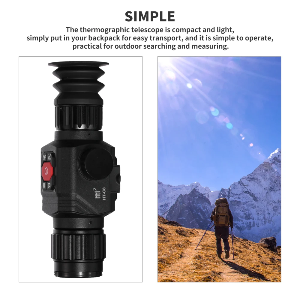 Htc8 Hd Thermal Imaging Telescope 25mm Lens Scope Night Vision 384*288