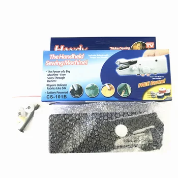 Home Use Black Mini Portable Handheld Electrical Sewing Machine