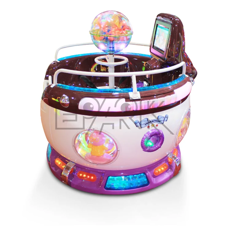 Kiddie Riding 2 Seats Mini Capsule Rotating Rides High Quality  Amusement Rides Merry Go Round