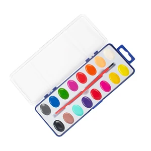 Watercolor Paint Set 16 Colors with Water Brush Pens and Drawing Pencil, Great for Kids and Adults, Art Supplies