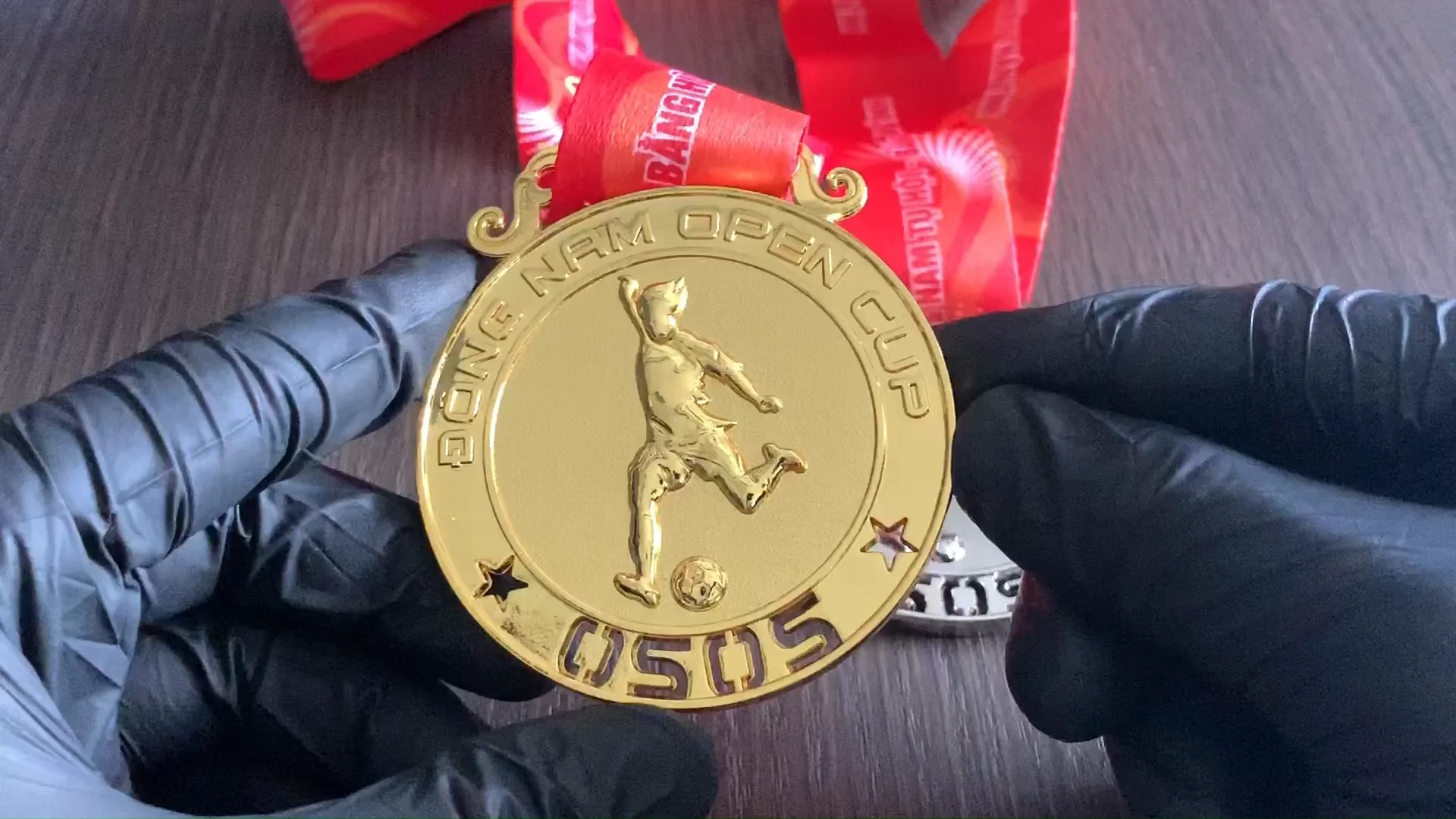 3d zinc alloy gold silver metal custom football cup champion