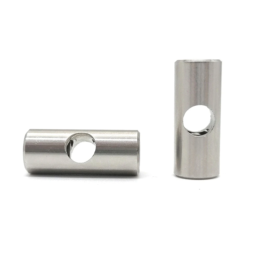 High Precision Connecting M3 Dowel Hole Barrel Nutm10 Stainless Steel Cross Dowel Barrel Nut Mebel