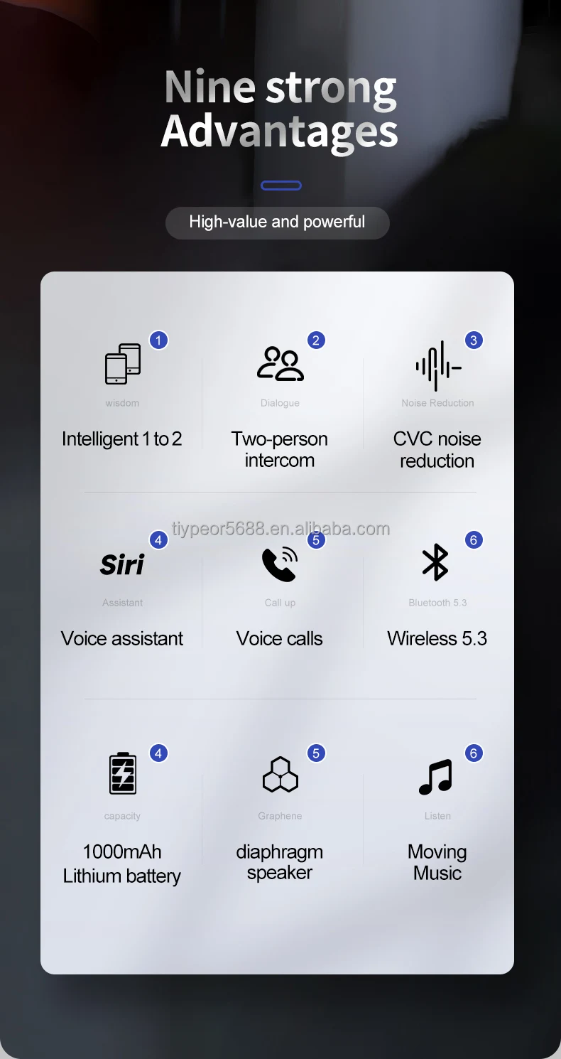product tiypeor bt motorcycle helmet intercom wireless headset handsfree call wireless noise reduction waterproof 500m 2rider interphone-3
