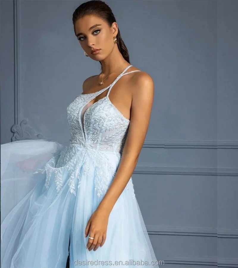 MB40243 Light Blue A-line Evening Dresses Mother of the Bride Elegant Olive  Green Prom Dresses 2025 Ball Gown Unique for Ladies