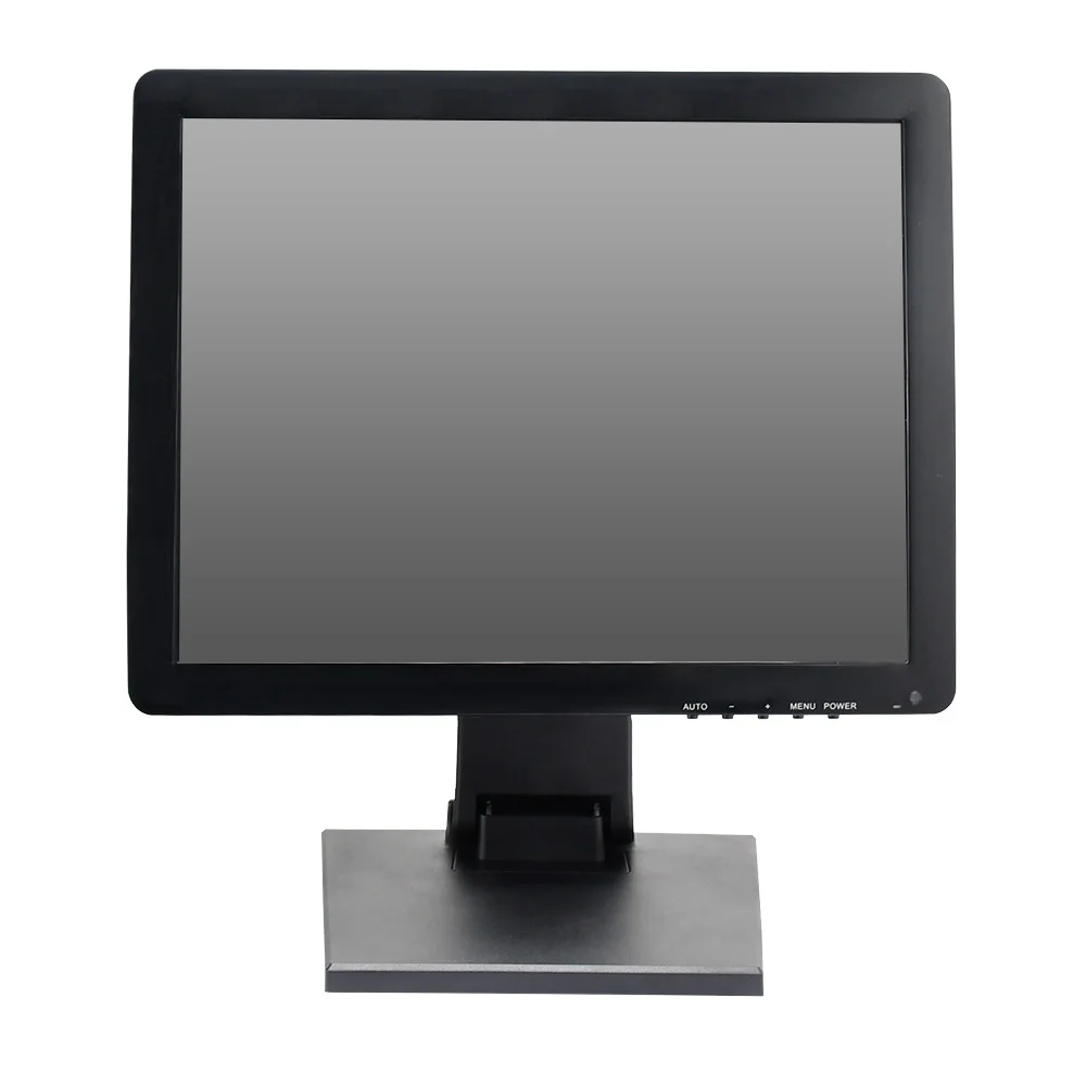 Monitor Touch Screen 15 Pollici 1024x768 Capacitivo 10 Punti: Schermo TFT LED Con Ingressi HDMI, VGA, AV, USB, BNC. Plug And Play, Nessun Driver Richiesto, Altoparlanti Integrati, Staffa Inclusa. Per PC, Xbox, PS5, PS4, Switch, POS.
