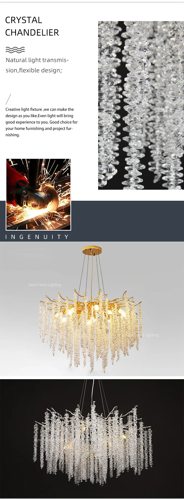 lc qm09 elegant design plating gold indoor decoration villa home living room dining g9 luxury crystal led branch chandelier-1