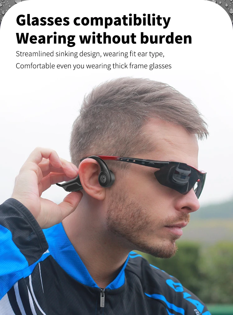 Z8pro Bone Conduction Headphone Wireless Headphone For Running Driving