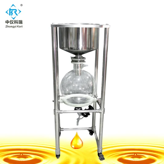 New 10L 20L 30L 50L Stainless Steel Buchner Funnel Glass Vacuum Filtration Plant Nutsch Filter Condition New Core Motor