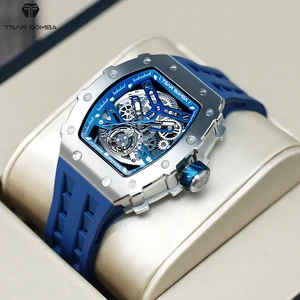TSAR BOMBA 2023 Hot Sale Automatic Movement Luxury Mechanical Skeleton Men's Watch