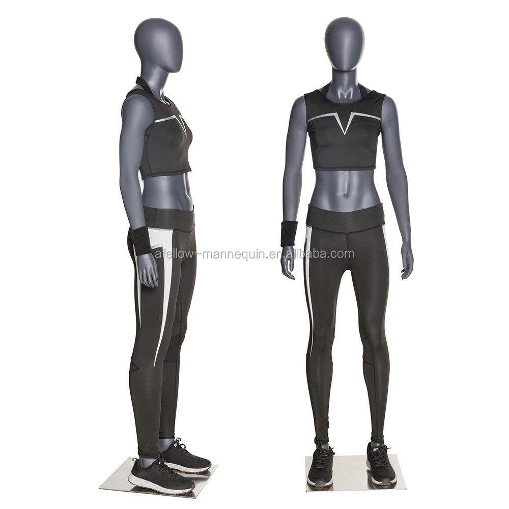 Fashion Store Window Display Fiberglass Female Full Body Sports