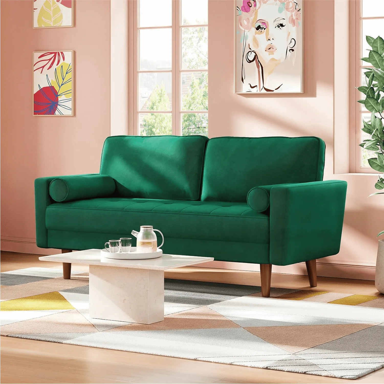 SANS Hot Sales of Wayfair Modern Couches with Button Tufted Loveseat Sofa for Living Room