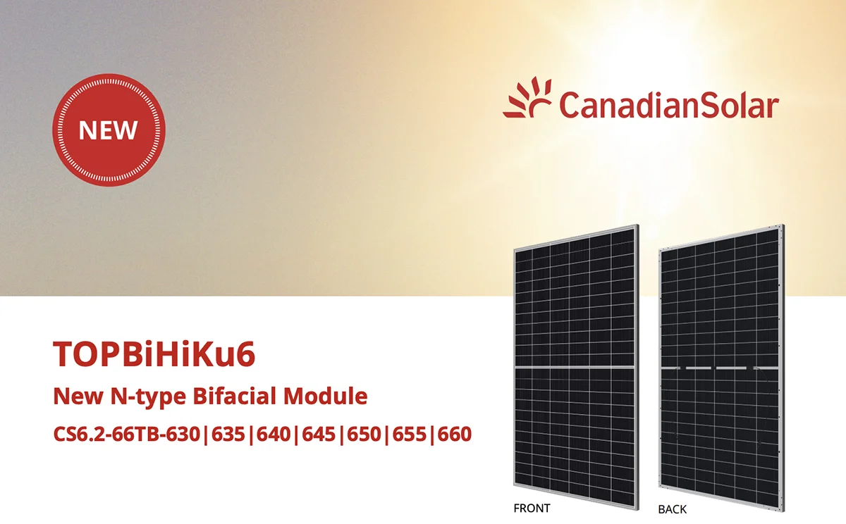 Canadian Solar TOPBiHiKu7 N-type Bifacial TOPCon 680W-705W Solar Panels ...