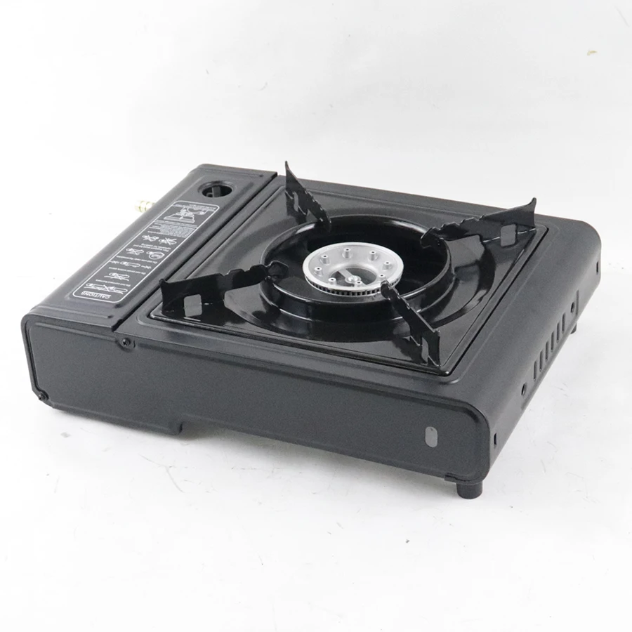 Support Customization Butane Portable Camping Gas Stove for Hiking Manually Operated Metallic Outdoor Portable Burner