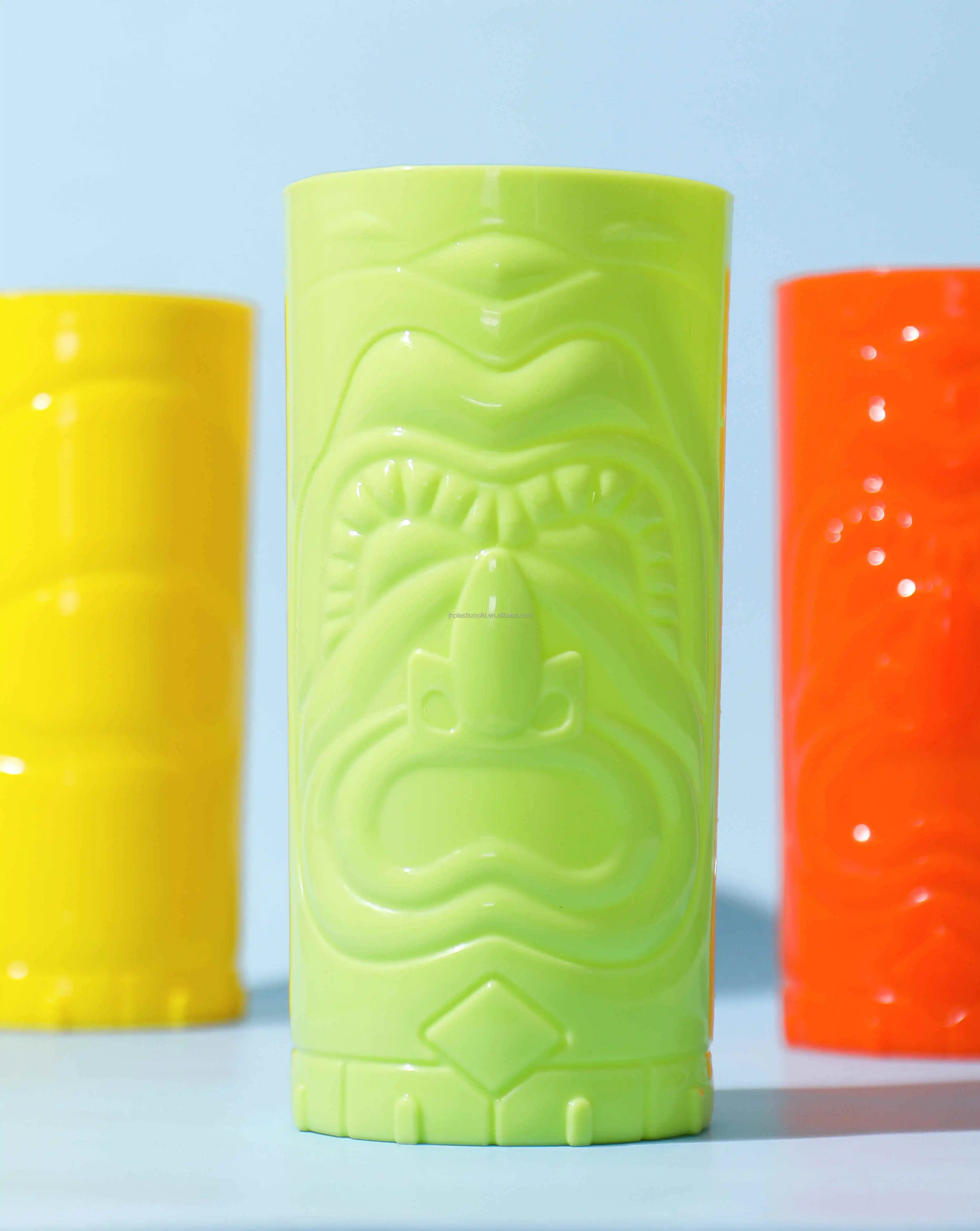 Reusable Plastic Party Cups Tiki Cups Bpa Free Tumbler Drinkware Set