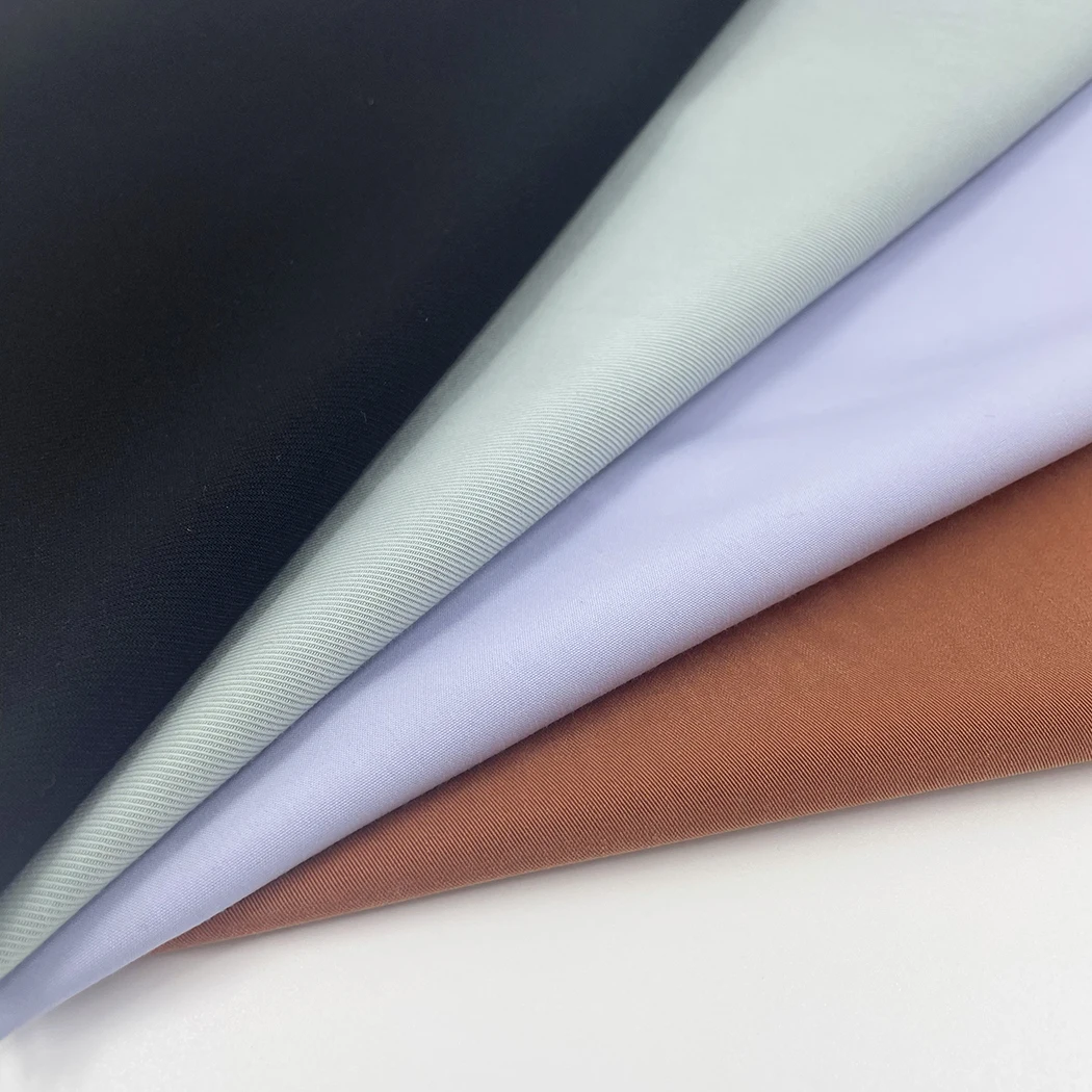 250GSM двойной слой 4 Way Stretch ткани териленовая поролоновая TR костюмная ткань твил ткань для брюк