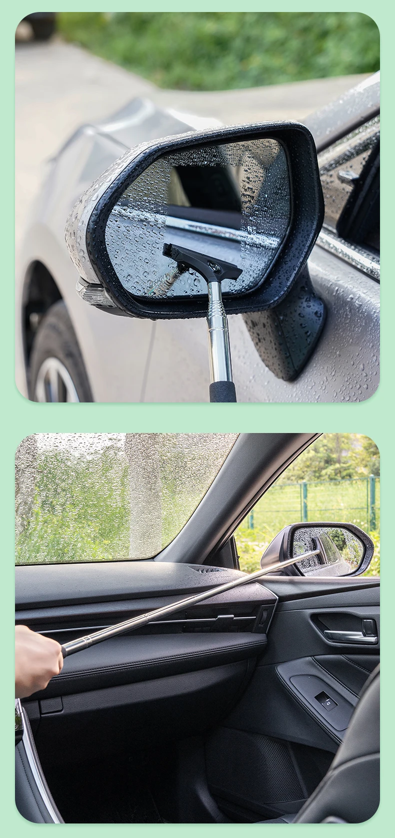 Clwiper Exterior Accessories Antifogging Antiraining Auto Rear Mirror