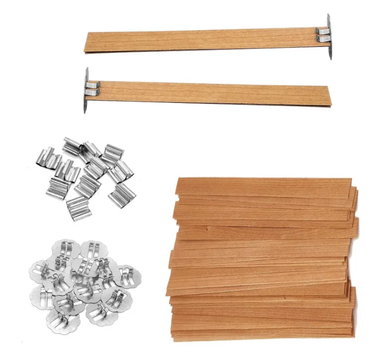 Hot Sale Custom Woodtextured Candle Wick For Candle Making With